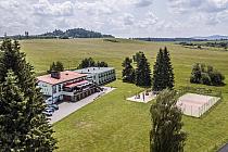 Hotel Racek Černá v Pošumaví, Lipno - letecký pohled